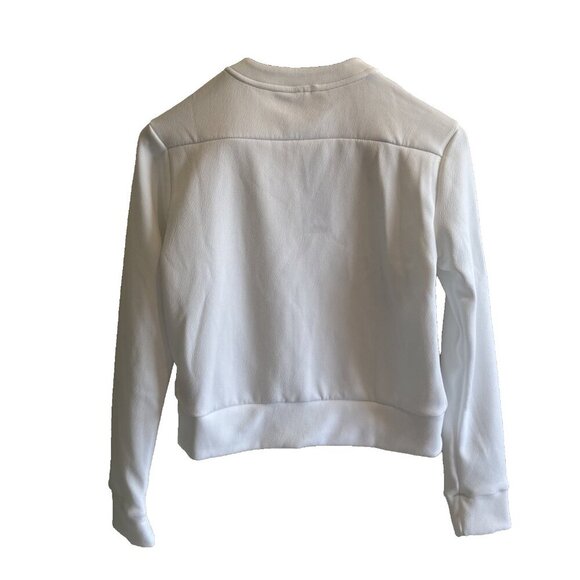 "NEW Adidas Women's Knitted Golf Jacket XS White, Soft Double Knit, HS8975 - Picture 3 of 14